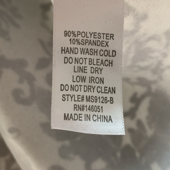 Monteau size large black/ivory brocade damask jacquard skirt - Picture 2 of 4